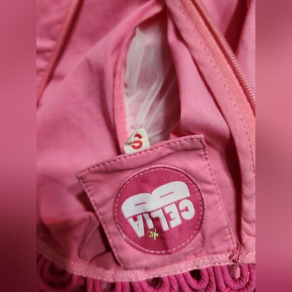 Celia B Azucena Dress Cotton Pink Sundress Flowy Size Small Belted - Picture 12 of 12